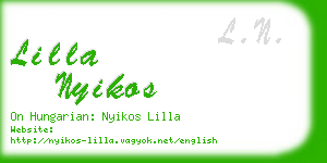 lilla nyikos business card